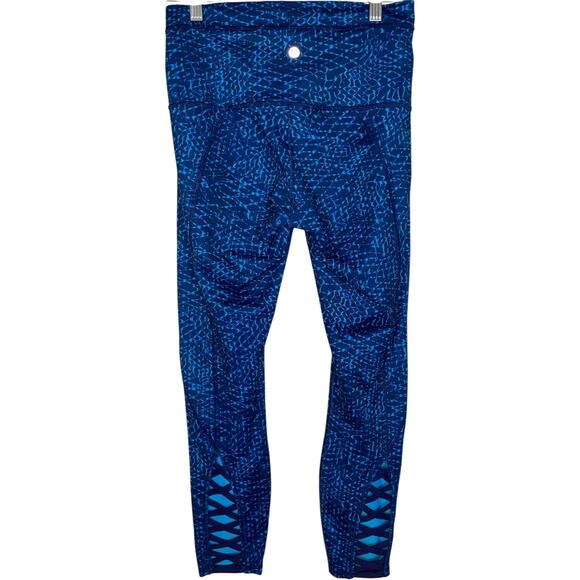 Lululemon Pure Practice Pant Samba Snake Kayak Blue Hero     Size: 8 - Picture 4 of 5